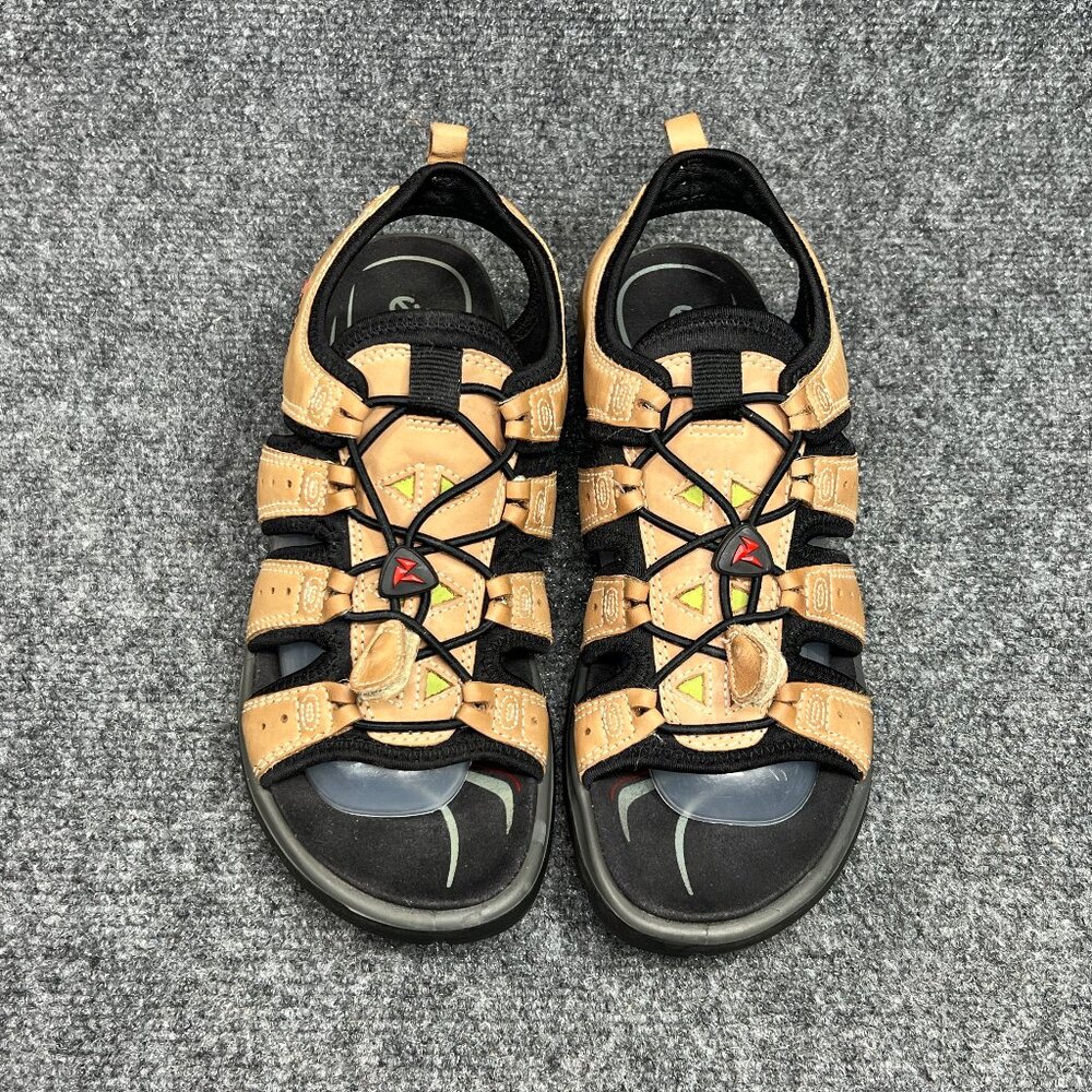 Ecco Bluma Sandals Women's Size 8 Brown Leather Bungee Lace Outdoor Hiking Shoes - Picture 3 of 11